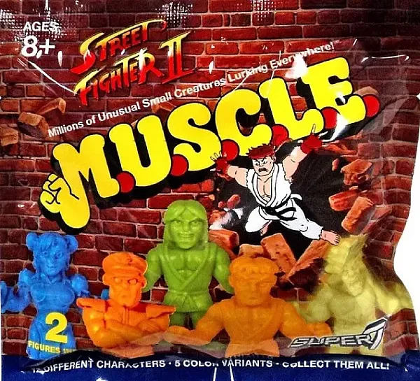 STREET FIGHTER II M.U.S.C.L.E MINI FIGURE WAVE 1 RANDOM 2-PACK